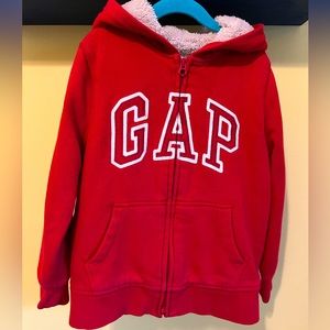 GAP Kids - Sherpa lined zip-up - kids size 6
